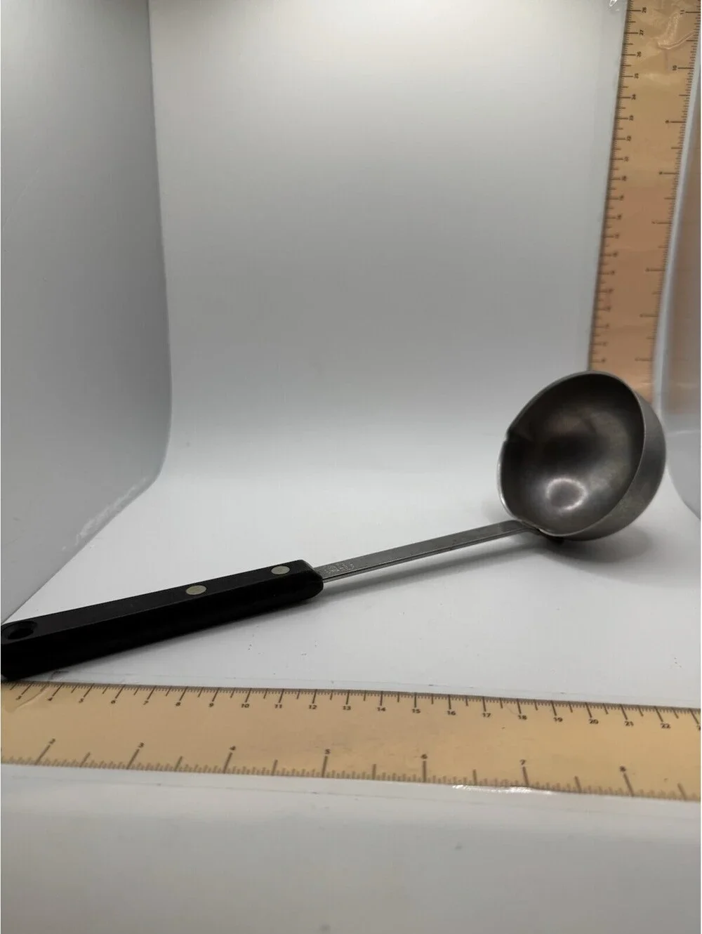 Vintage Retro ECKO Forge Soup Ladle Stainless Composite Handle 11 In. Long